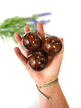 Load image into Gallery viewer, Mahogany Obsidian Sphere