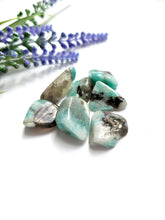 Load image into Gallery viewer, Amazonite, Lepidolite & Smokey Quartz Chips