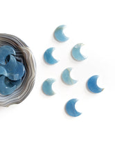 Load image into Gallery viewer, Small Blue Calcite Moons