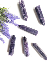 Load image into Gallery viewer, Dark Purple Lepidolite Towers