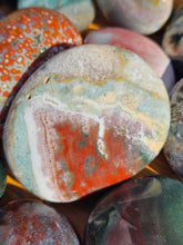 Load image into Gallery viewer, collection of ocean jasper palm stones