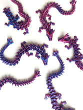 Load image into Gallery viewer, Colourshift 3D Printed Dragons Articulated Fidget Toys
