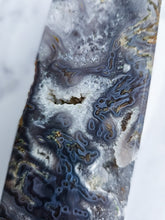 Load image into Gallery viewer, Druzy Purple Moss Agate Tower