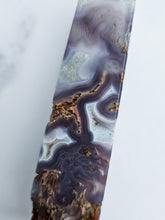 Load image into Gallery viewer, Druzy Purple Moss Agate Tower