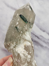 Load image into Gallery viewer, Smokey Citrine with Green Tourmaline, Lepidolite, Cleavelandite, and Muscovite