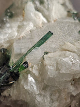 Load image into Gallery viewer, Smokey Quartz Specimen with Blue / Green Tourmaline Cleavelandite
