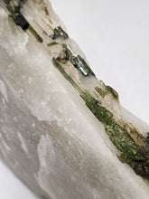 Load image into Gallery viewer, Large Smokey Quartz 'Tablet' with Green Tourmaline and Lepidolite