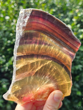 Load image into Gallery viewer, Yellow and Purple Fluorite Slab #1