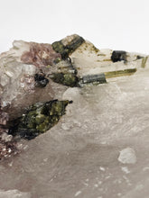 Load image into Gallery viewer, Large Smokey Quartz 'Tablet' with Green Tourmaline and Lepidolite