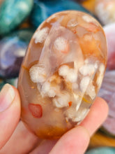 Load image into Gallery viewer, Flower Agate Palm Stone #4