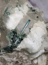 Load image into Gallery viewer, Smokey Quartz Specimen with Blue / Green Tourmaline Cleavelandite