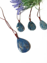 Load image into Gallery viewer, Macrame Dummortierite Necklace
