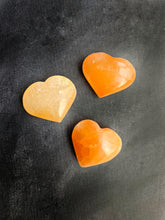 Load image into Gallery viewer, Selenite Medium Orange Heart
