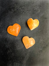 Load image into Gallery viewer, Selenite Small Orange Heart
