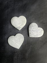 Load image into Gallery viewer, Selenite Heart Plate
