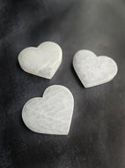 Selenite Heart Plate