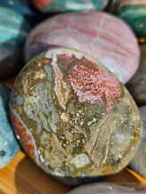 Load image into Gallery viewer, collection of ocean jasper palm stones
