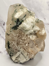 Load image into Gallery viewer, Smokey Quartz Specimen with Blue / Green Tourmaline Cleavelandite
