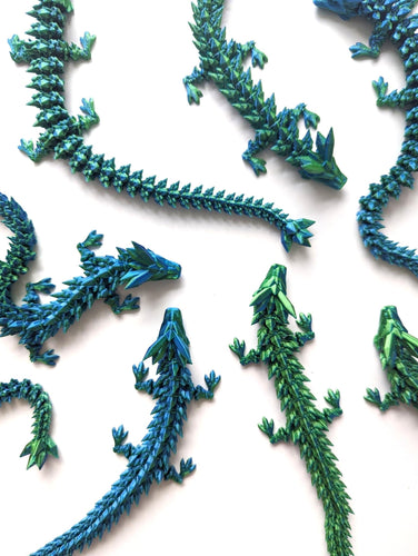 Colourshift 3D Printed Dragons Articulated Fidget Toys