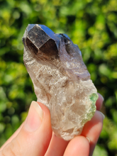Load image into Gallery viewer, Smokey Elestial Quartz with Green Tourmaline
