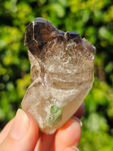 Load image into Gallery viewer, Smokey Elestial Quartz with Green Tourmaline
