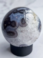 Druzy Purple Moss Agate Sphere