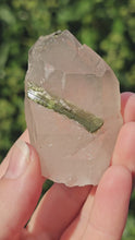 Load and play video in Gallery viewer, Green Tourmaline in Smokey Quartz
