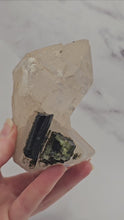 Load and play video in Gallery viewer, Smokey Quartz with Green Tourmaline
