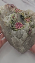 Load and play video in Gallery viewer, Large Raw Smokey Quartz with Watermelon Tourmaline, Lepidolite and Cleavelandite
