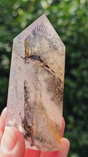 Load and play video in Gallery viewer, Dendritic Rose Quartz (with Golden Healer) Tower #2
