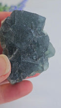 Load and play video in Gallery viewer, Blue Green Cubic Fluorite
