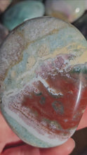 Load and play video in Gallery viewer, Ocean Jasper Palm Stone #4
