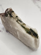 Large Smokey Quartz 'Tablet' with Green Tourmaline and Lepidolite