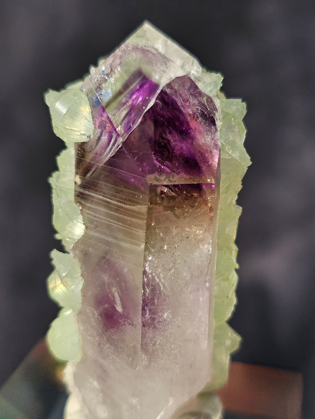 Goboboseb Amethyst with Prehnite #1