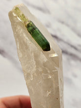 Load image into Gallery viewer, Tabular Smokey Quartz with Green Tourmaline
