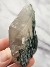 Load image into Gallery viewer, Smokey Quartz with Chatoyant Green Tourmaline
