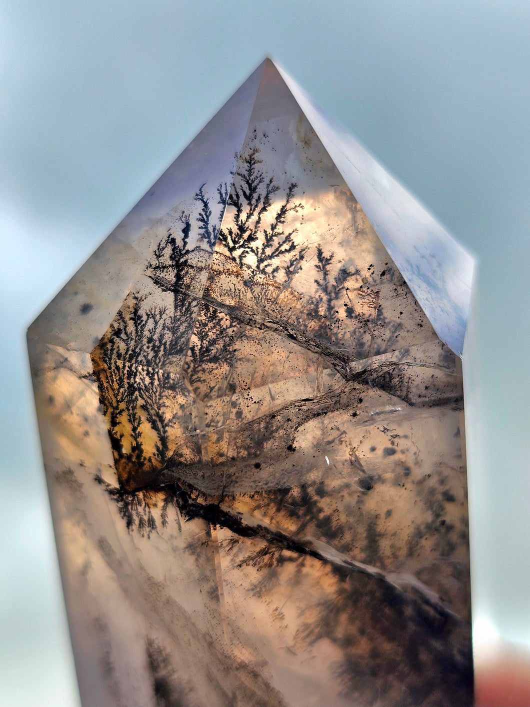 Dendritic Rose Quartz (with Golden Healer) Tower #2