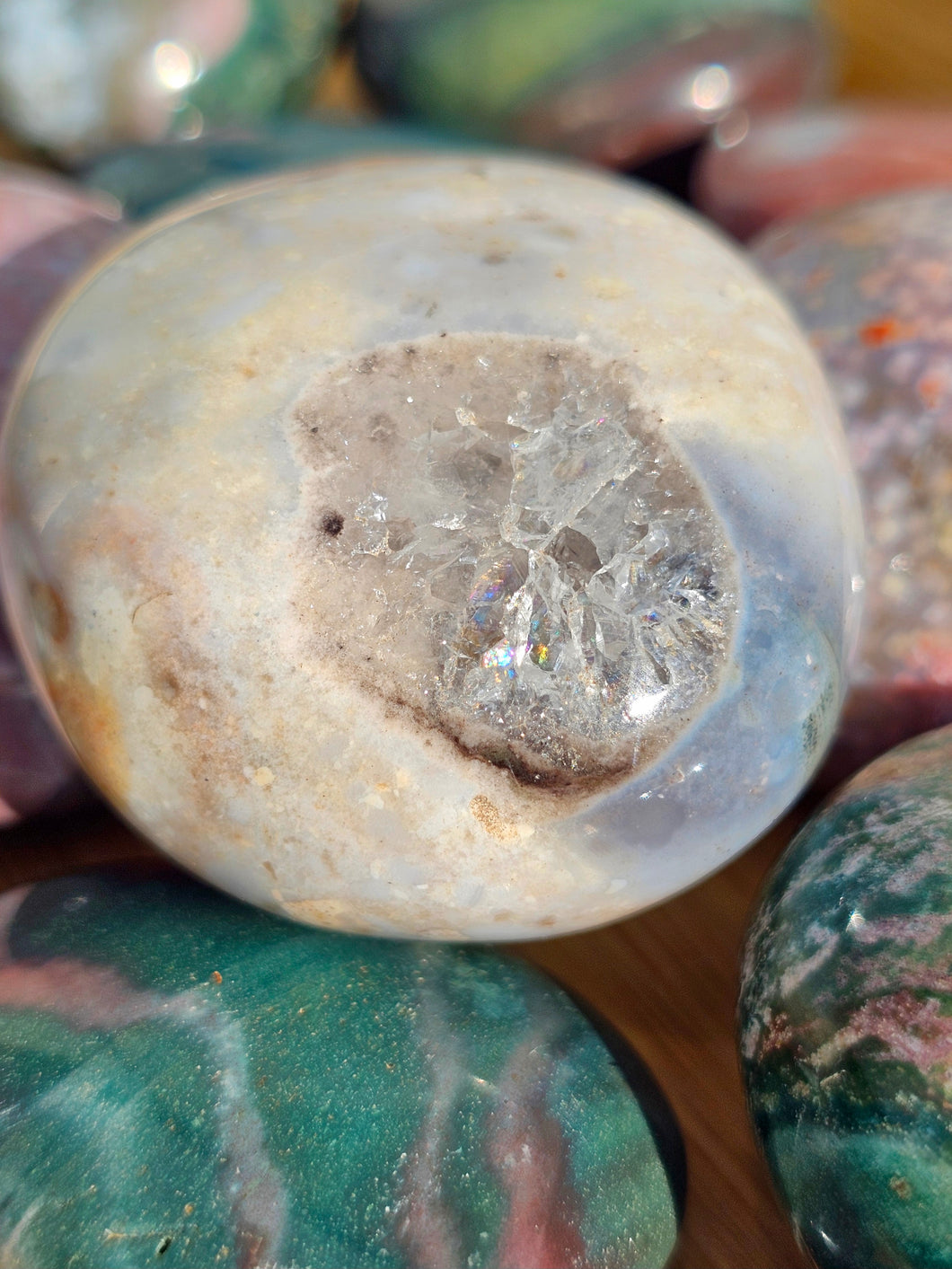 Ocean Jasper Palm Stone #9