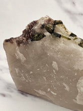 Load image into Gallery viewer, Large Smokey Quartz 'Tablet' with Green Tourmaline and Lepidolite
