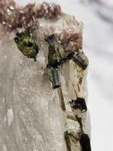 Load image into Gallery viewer, Large Smokey Quartz 'Tablet' with Green Tourmaline and Lepidolite
