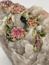Load image into Gallery viewer, Large Raw Smokey Quartz with Watermelon Tourmaline, Lepidolite and Cleavelandite

