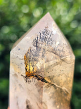 Load image into Gallery viewer, Dendritic Rose Quartz (with Golden Healer) Tower #2
