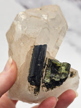 Load image into Gallery viewer, Smokey Quartz with Green Tourmaline
