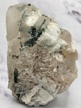 Load image into Gallery viewer, Smokey Quartz Specimen with Blue / Green Tourmaline Cleavelandite
