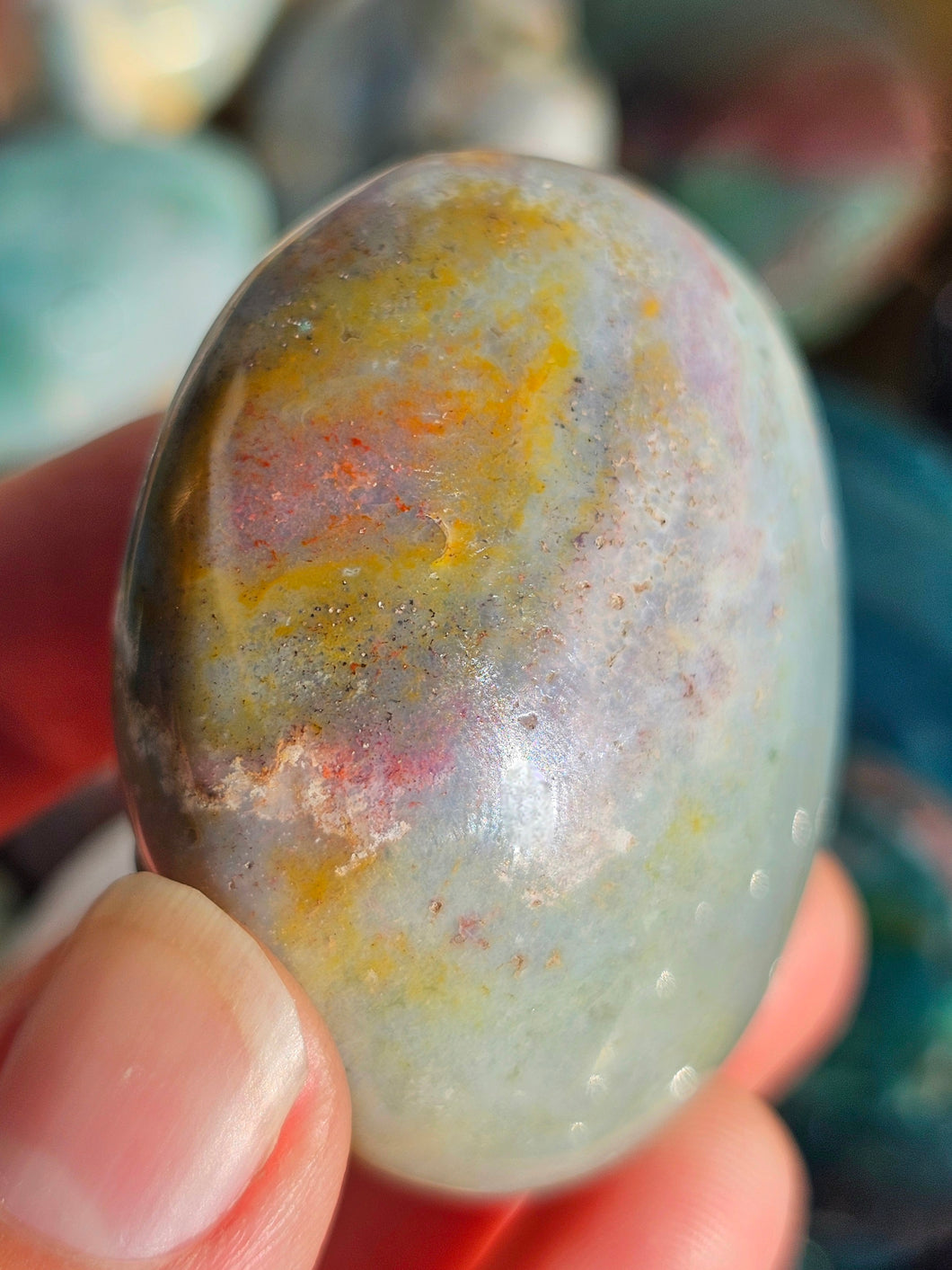 Ocean Jasper Palm Stone #13