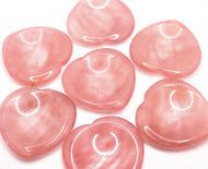 Rose Quartz Heart Worry Stones
